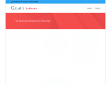 Tablet Screenshot of gayatrisadhana.com